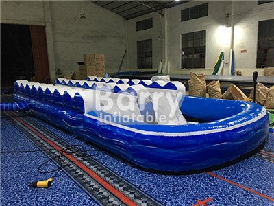 High Quality Blue Wave Inflatable Slip And Slide, Custom Slip Slide Inflatable BY-SNS-028 